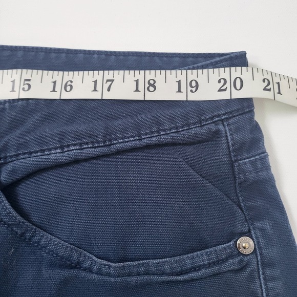 Peter Millar Crown Pants Men's 40x33 Blue Canvas Flat Front 5 Pockets MF18B86 - Picture 4 of 8